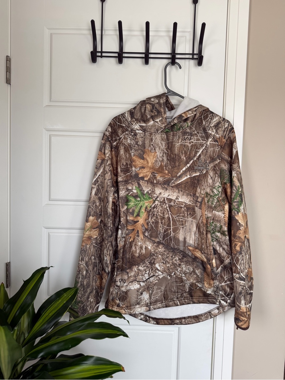 Men's Realtree Camouflage Pullover Hoodie in Brown Camo